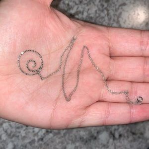 Sparkly spiral necklace